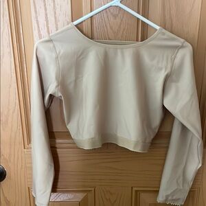Elegant Cream Long Sleeve Women's Shapewear